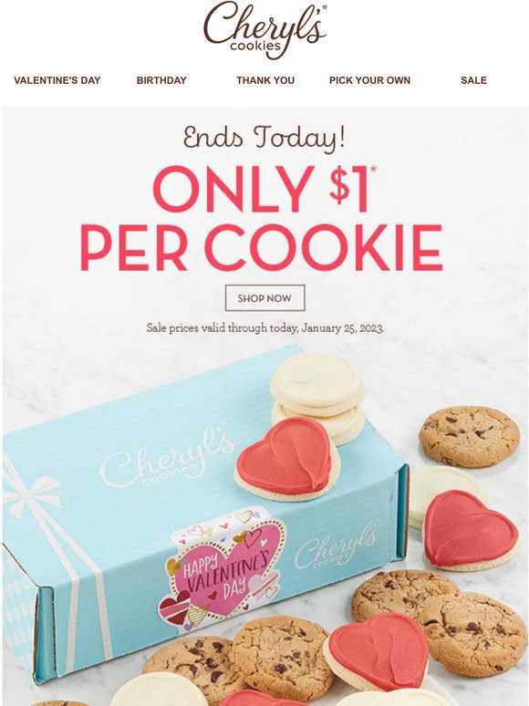 LAST DAY! Enjoy 24 cookies for $24.