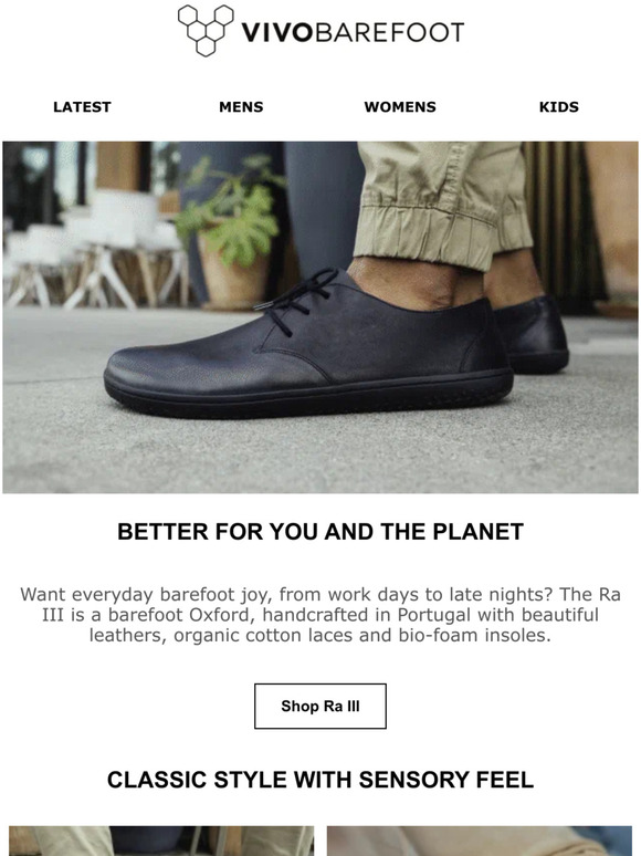 Vivobarefoot UK: Ra III: let work become play | Milled