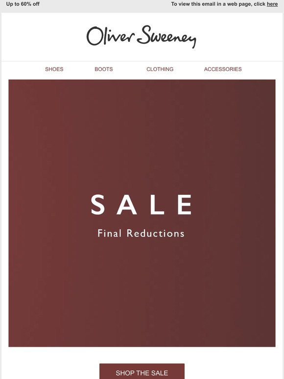 Final reductions to the Sale!