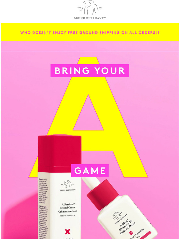 Drunk Elephant Skincare Pop quiz, hot shot Milled