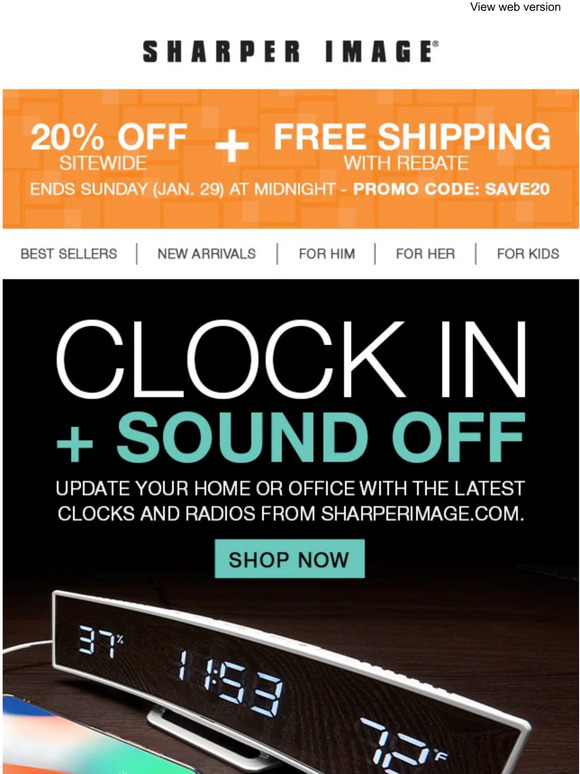 Sharper Image Email Newsletters Shop Sales, Discounts, and Coupon Codes