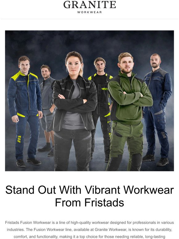 Stand Out With Vibrant Workwear From Fristads!