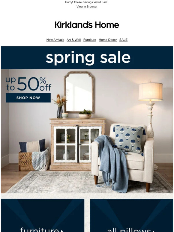 Spring Sale: Up to 50% OFF!
