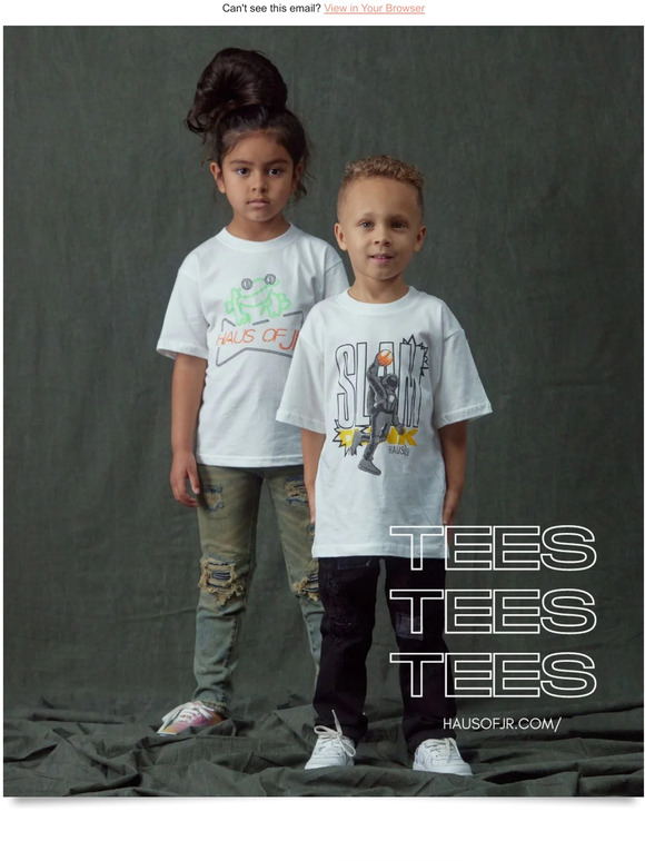 Cool kids tees coming right up!