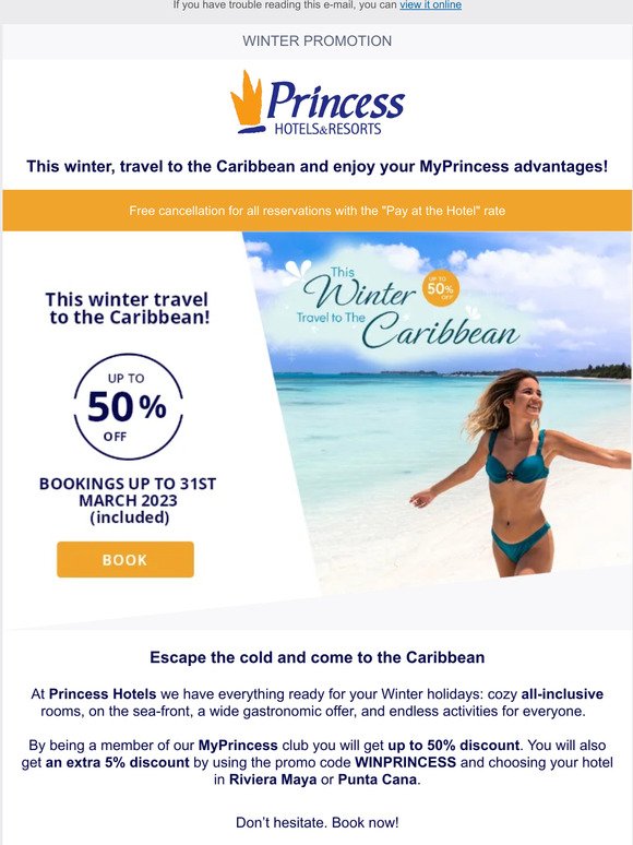 ☀️  ¡—, hasta 50% dto en tus vacaciones de Invierno en el Caribe!