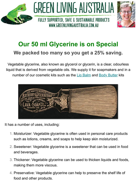 Oops, we packed too many - Save on Vegetable Glycerine