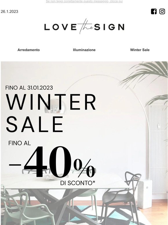 Winter Sale: Speciale icone| Fino al 40%di sconto
