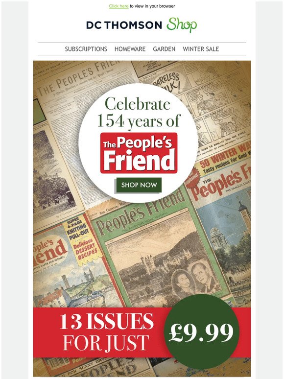 Celebrate 154 years of The People's Friend