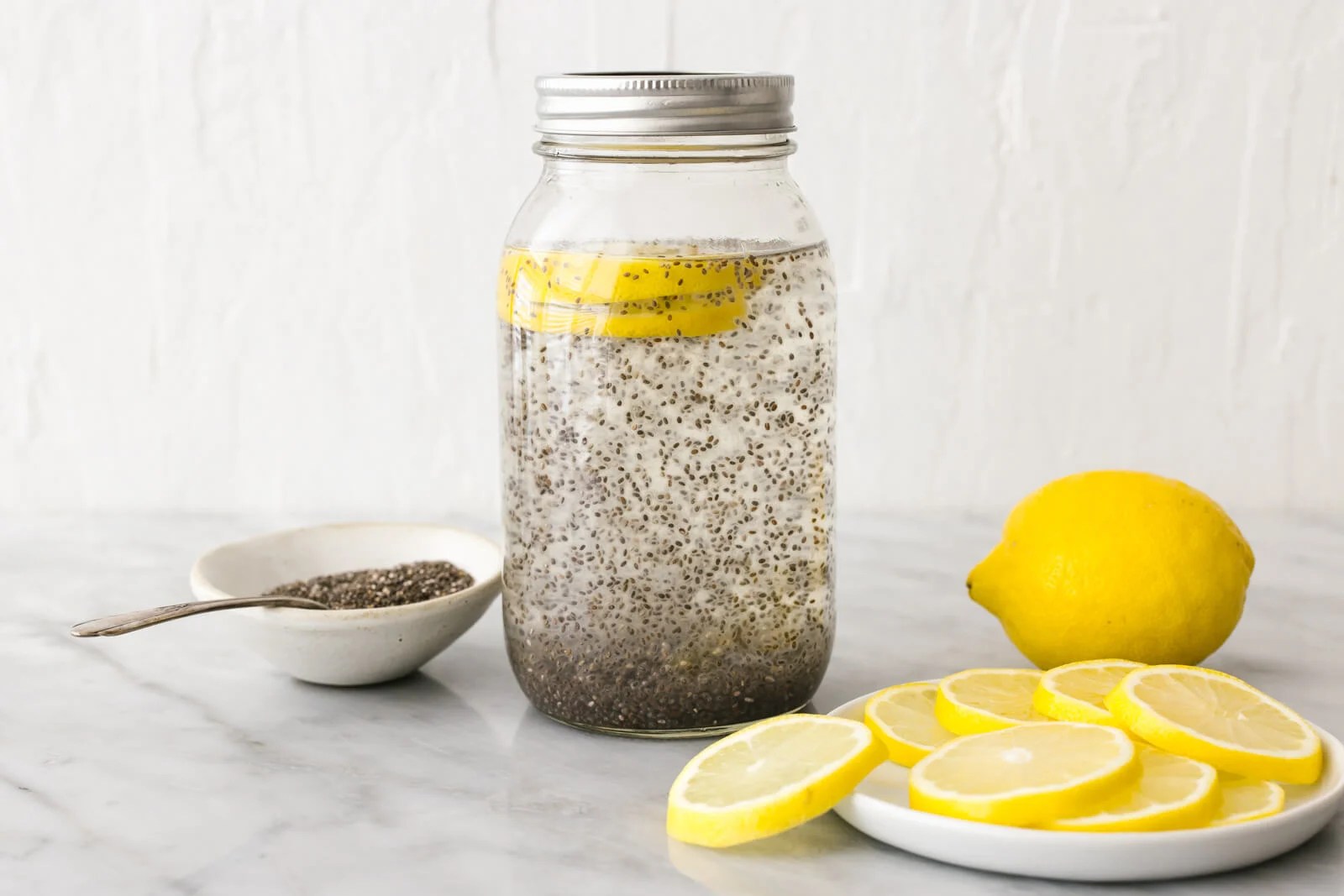 Sun & Swell Chia Seed Lemon Water The "Internal Shower" Drink 🚿🍋 Milled