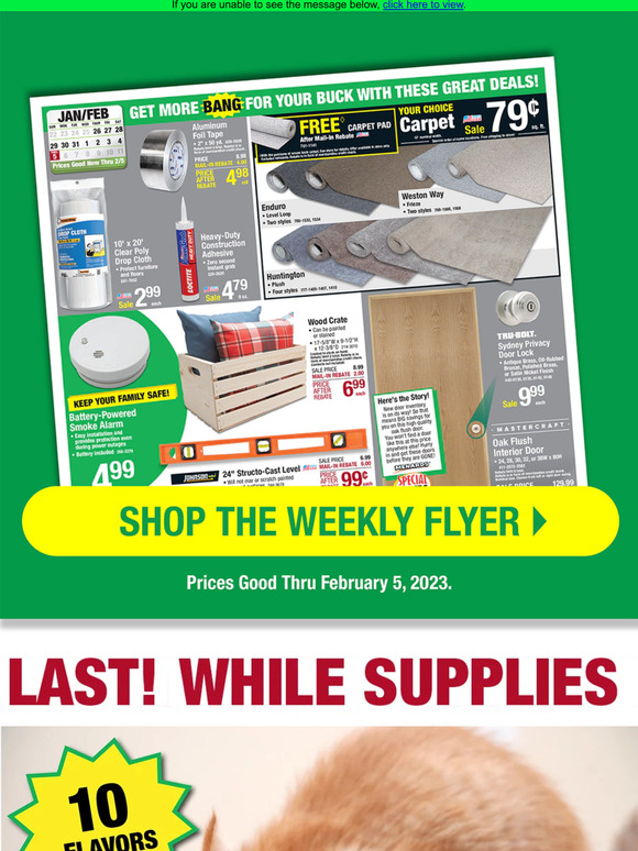 Menards 6’ Extension Cord only 99¢ PLUS New Weekly Flyer Milled