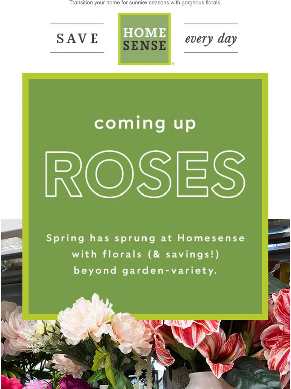 Homesense Spring & savings, in every section. Milled