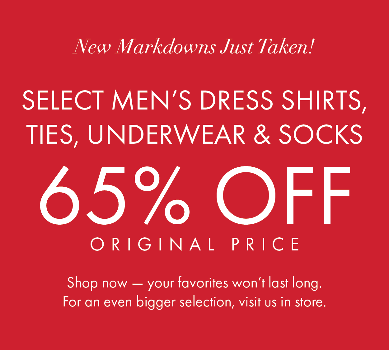 Dillards Destination 65 Off Select Men's Dress Shirts, Ties