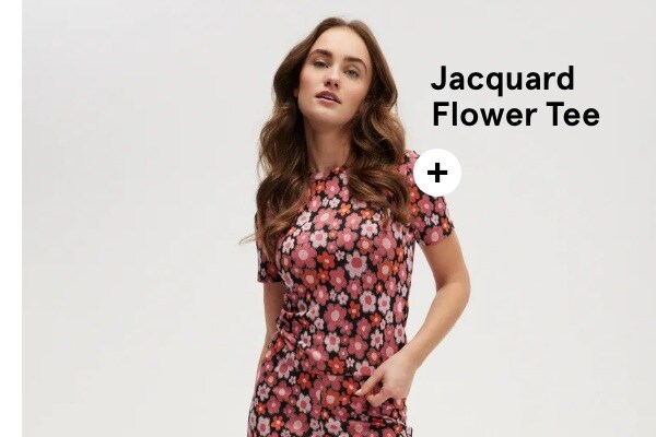 Jacquard Flower Tee
