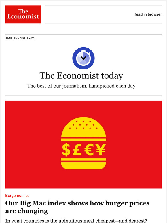 The Economist: Our Big Mac index returns 🍔 | Milled