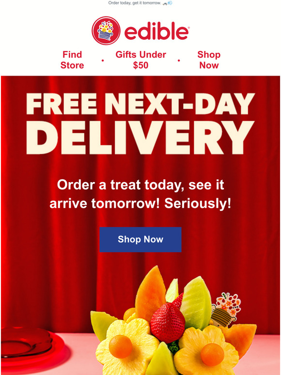 Edible Arrangements FREE delivery for Jan 27th Milled