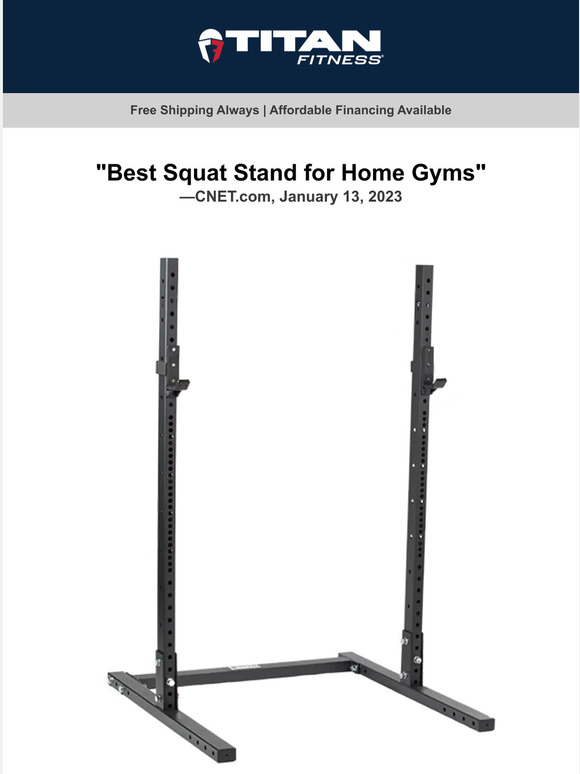 titan 🏆 T3 Squat Rack Named "Best Squat Rack for Home Gyms." Milled