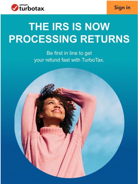 INTUIT Quickbooks Your refund is waiting get started with TurboTax