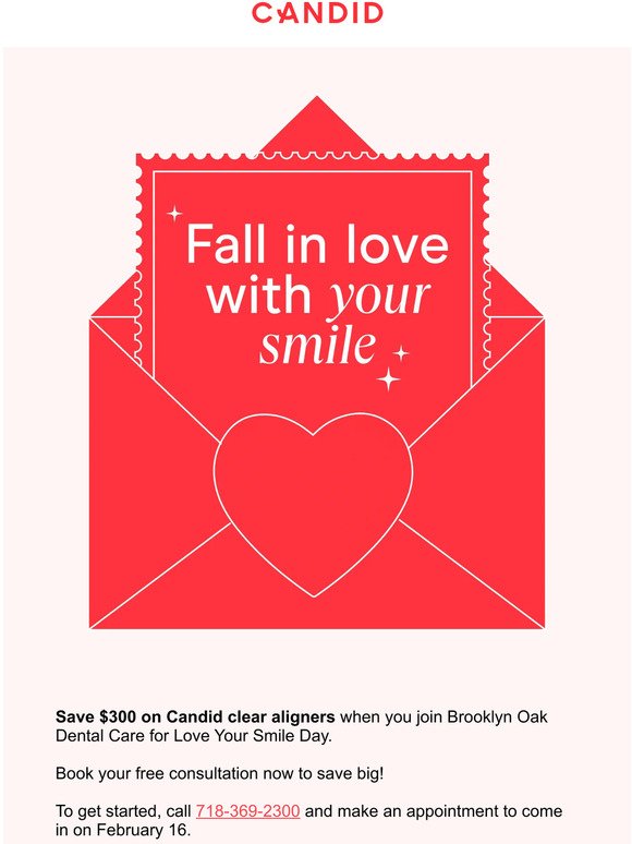 $300 off Candid clear aligners at Brooklyn Oak Dental Care