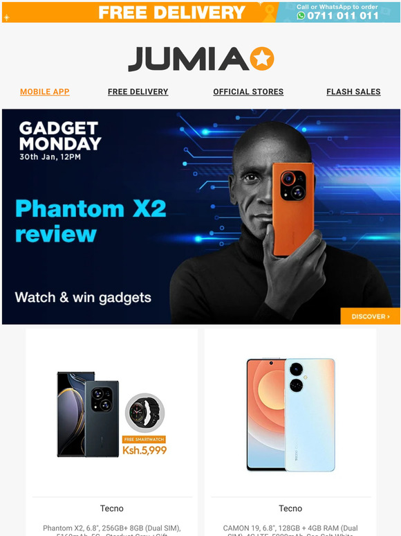 Jumia Nigeria 2 Watch & Win! 4 Days to go! 📱🏃‍♂️ Milled