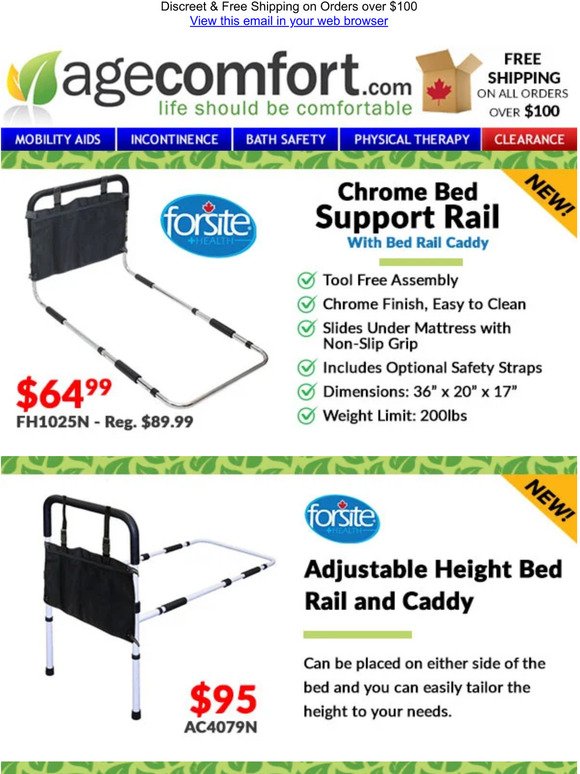 New Bed Rails from Forsite Health