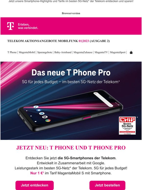 Jetzt neu: T Phone und T Phone Pro