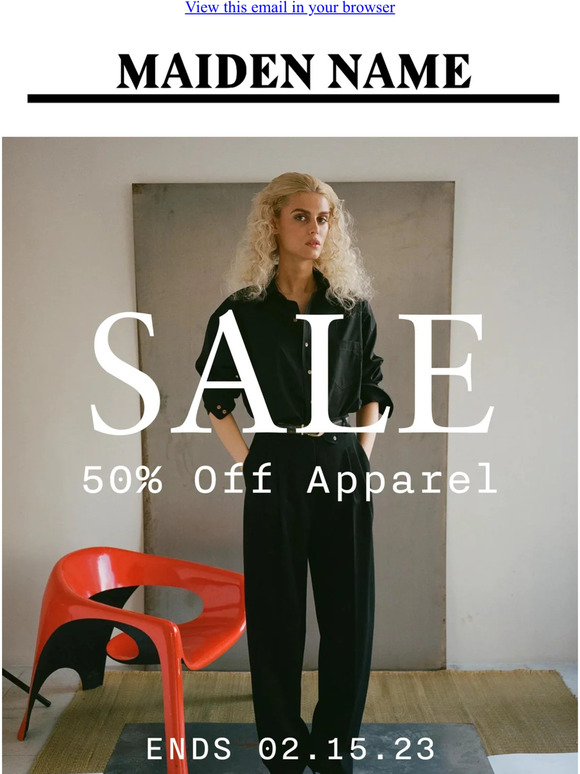 DON'T MISS OUT ON 50% OFF