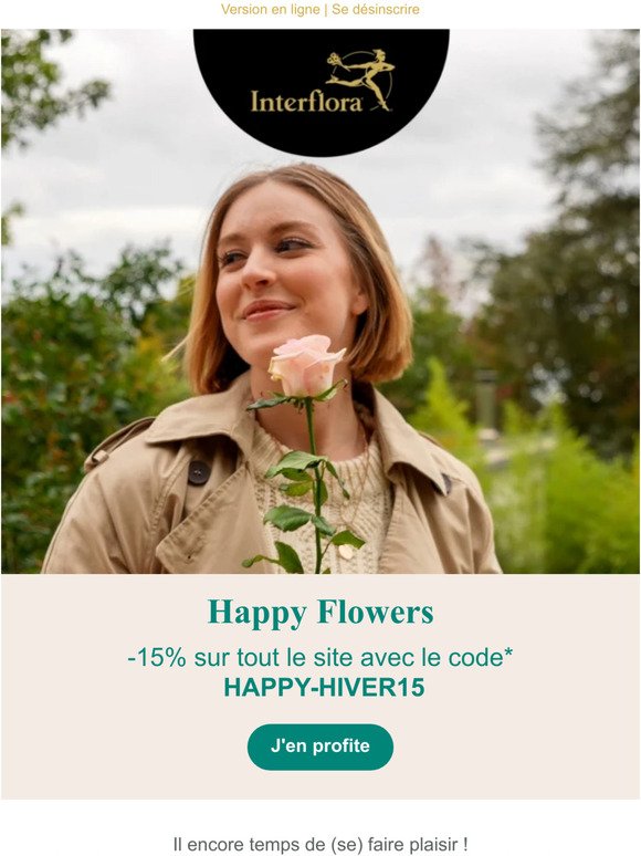 Derniers jours pour profiter de l'Happy Flowers !