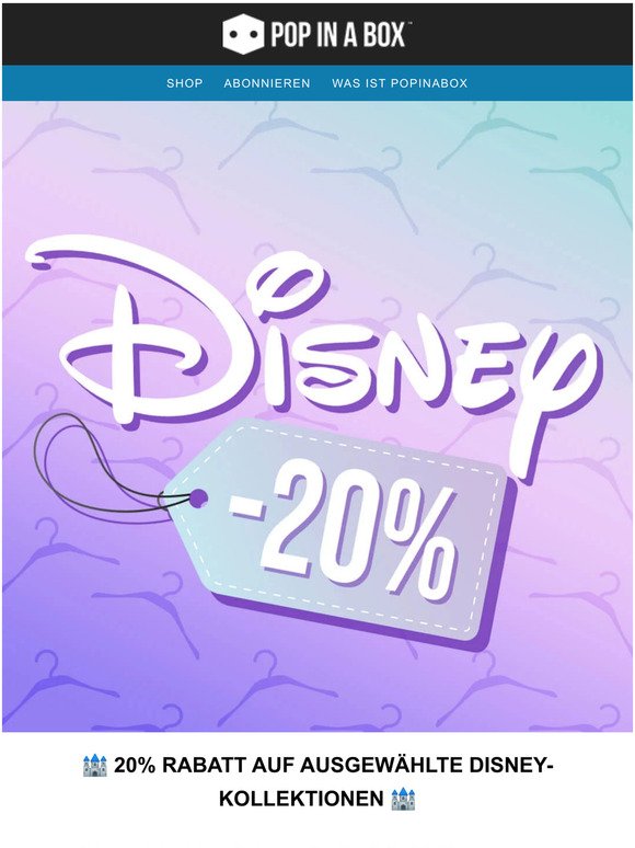 20% Rabatt auf Disney-Bekleidungskollektionen! 😍