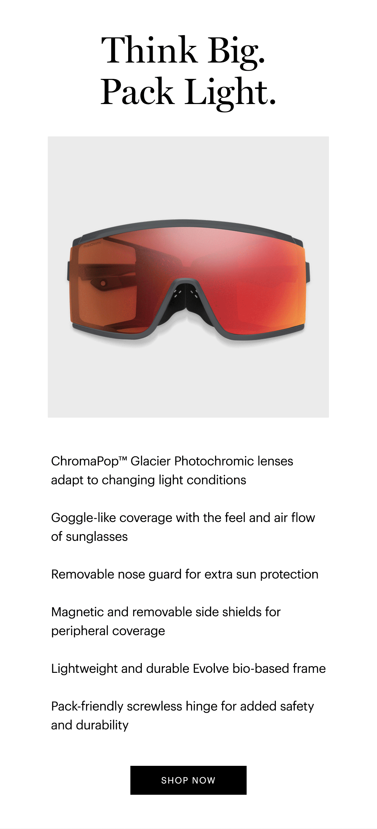 Smith Optics See Cody Townsend’s vision The Pursuit Milled