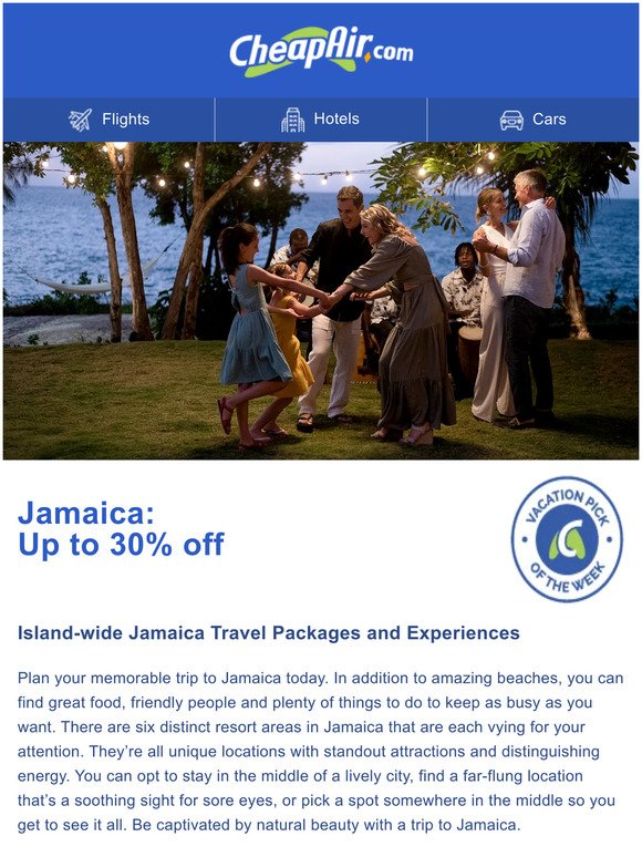 Jamaica Travel Packages - Up to 30% off
