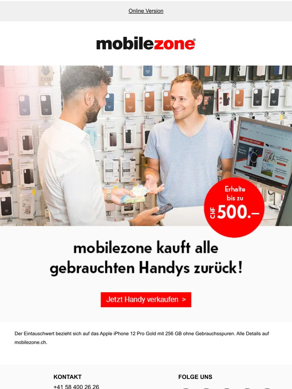 🤑 Erhalte bis zu CHF 500.– für dein altes Handy, —