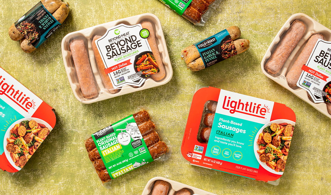 Vegan sausage links