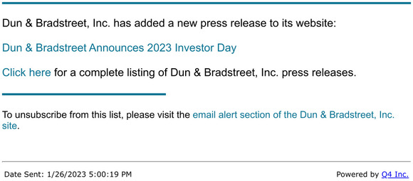 Dun & Bradstreet Credibility Corp.: Dun & Bradstreet, Inc. - Dun ...