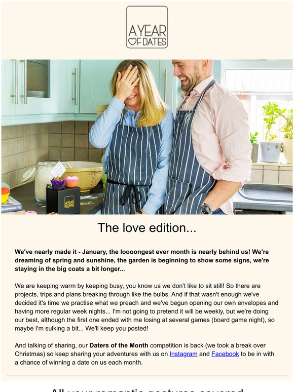❤ All your romantic gestures sorted ❤