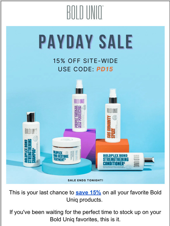 Our Payday Sale Ends Soon!