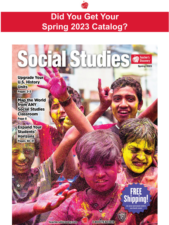 Teacher's Discovery Did You Get Your Spring 2023 Social Studies