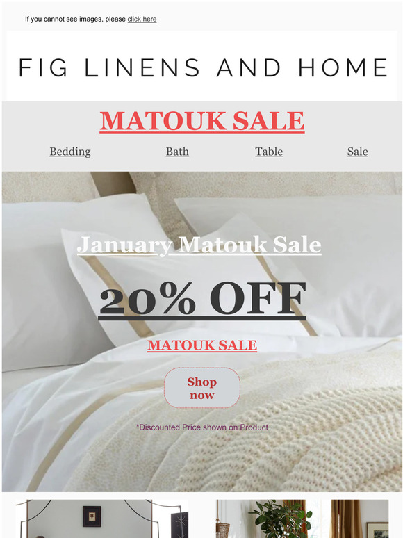MATOUK SALE - White Sale Starts NOW