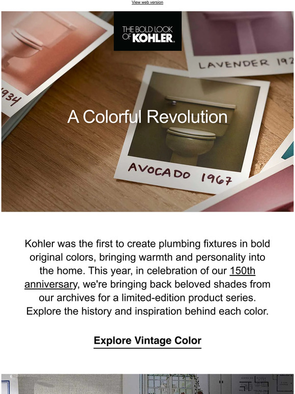 Kohler US: Our Bold History of Color | Milled