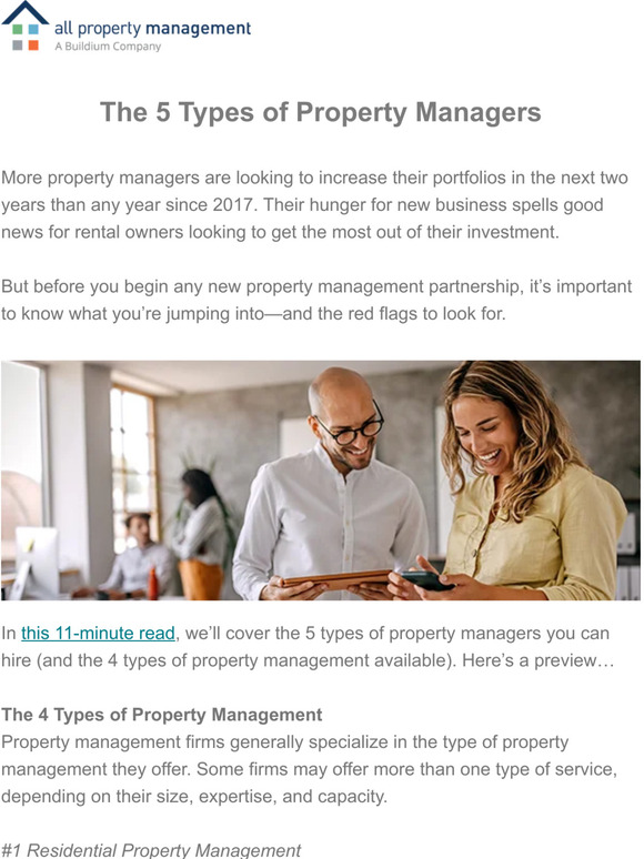 All Property Management The 5 Types Of Property Managers You Can Hire All Property Management The 5 Types Of Property Managers You Can Hire