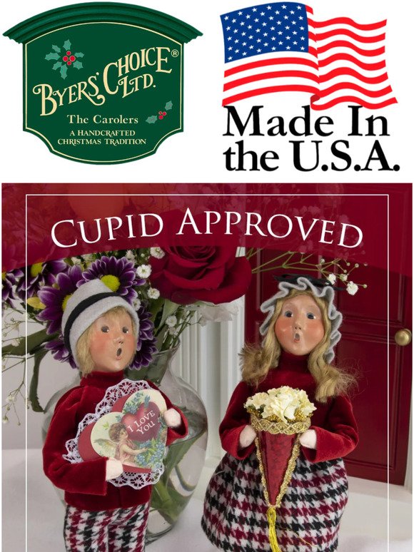 ❤️ Byers' Choice Valentine Carolers, the Perfect Gift that says I Love You!  ﻿ ﻿  ​