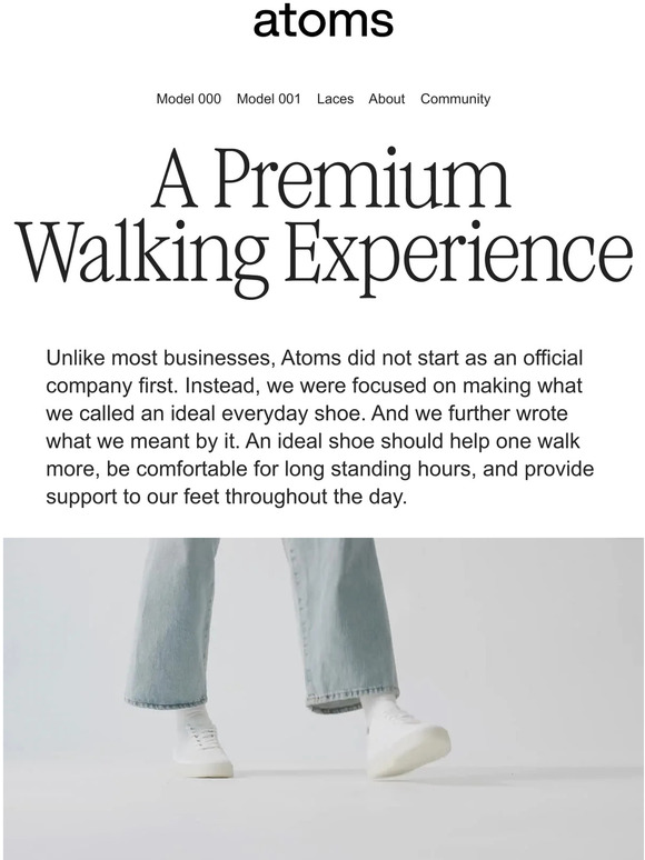 Designed for a premium walking experience