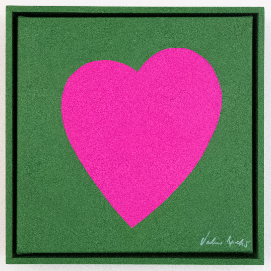 Image of Valerie Leuchs: "Green, Fuchsia Heart"