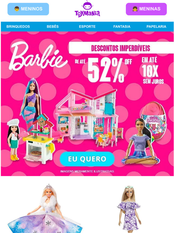 💖 Imperdível! Barbie com até 52%OFF! 👸🏼
