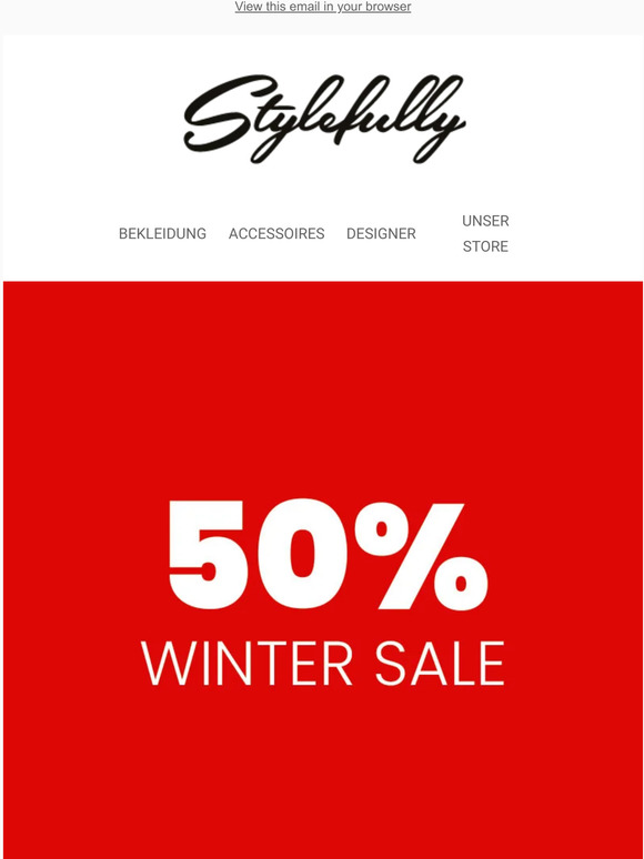 🚨 LETZTE CHANCE! 50% AUF DIE KOMPLETTE WINTERKOLLEKTION