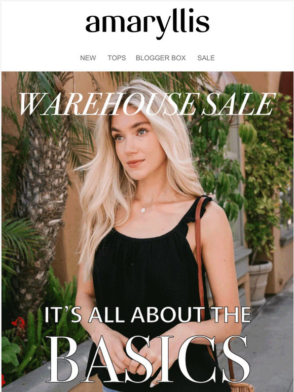 hey! Virtual Warehouse Sale has ALL the BASICS you need❗