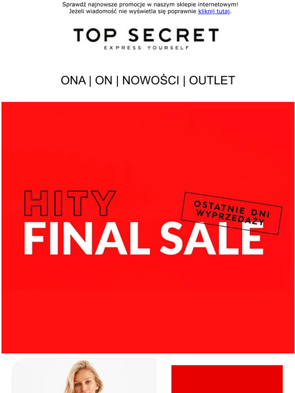 HITY SALE polecają się na ferie! Skorzystaj z EXTRA rabatu!