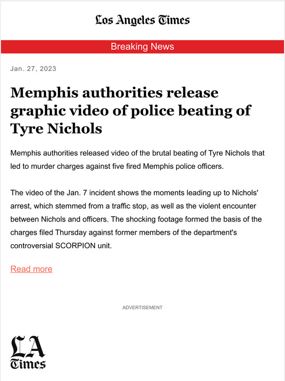 Los Angeles Times Breaking News Memphis Authorities Release Graphic Video Of Police Beating Of 3714