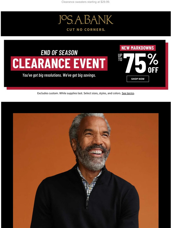 Jos. A. Bank More of Your Favorites are on Markdown. Milled