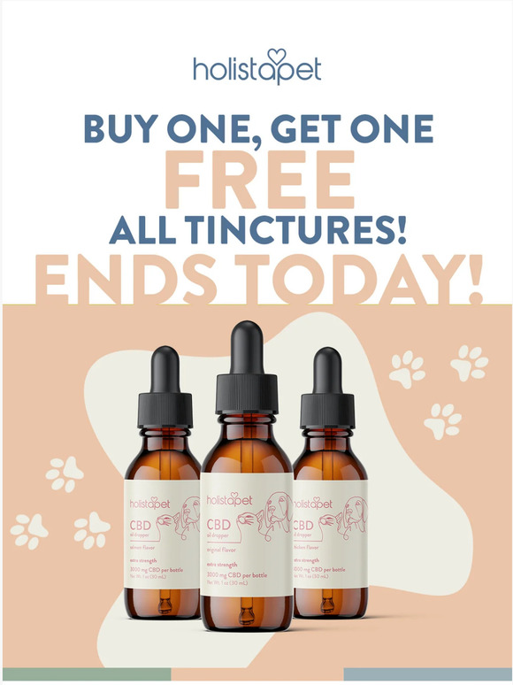 Ends Today: BOGO Free on All Tinctures ⌛