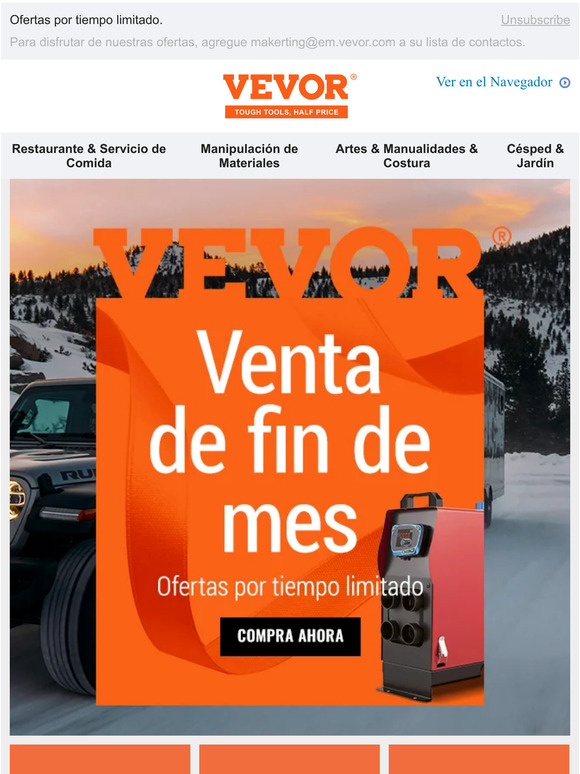 Venta de fin de mes.